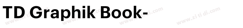 TD Graphik Book字体转换